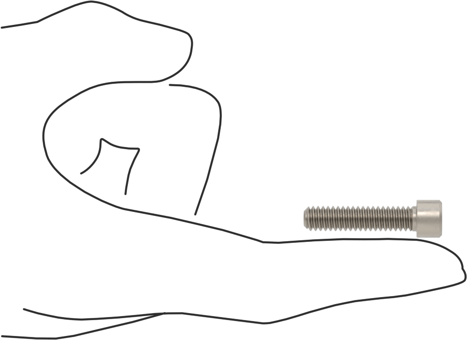 Titanyum Soket Başlı Vida, 1/4"-20 Diş Boyutu, 1-1/8" Uzunluk