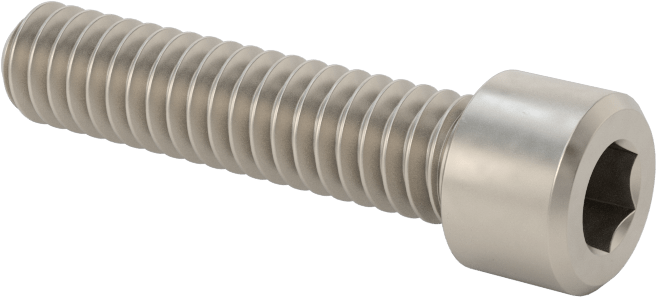 Titanyum Soket Başlı Vida, 1/4"-20 Diş Boyutu, 1-1/8" Uzunluk