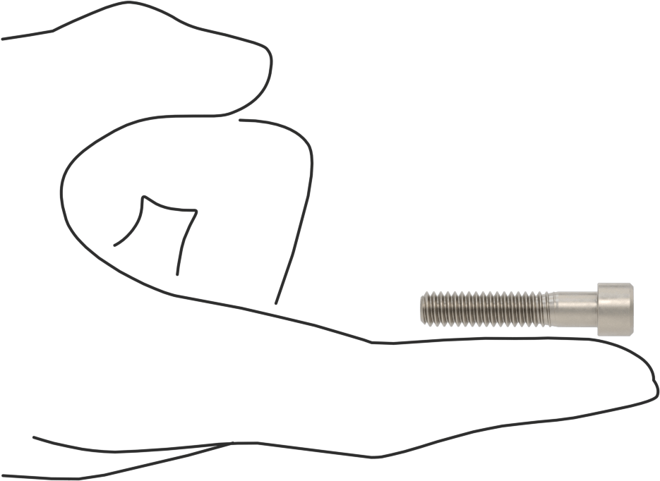 Titanyum Soket Başlı Vida, 1/4"-20 Diş Boyutu, 1-1/4" Uzunluk