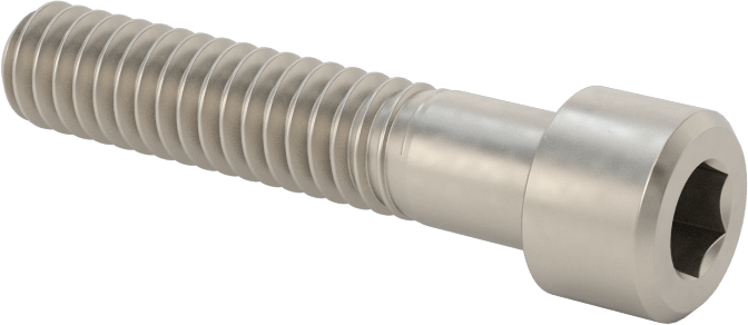 Titanyum Soket Başlı Vida, 1/4"-20 Diş Boyutu, 1-1/4" Uzunluk