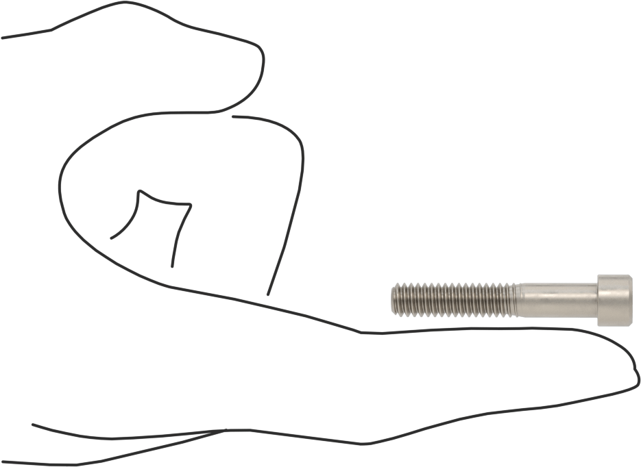 Titanyum Soket Başlı Vida, 1/4"-20 Diş Boyutu, 1-1/2" Uzunluk