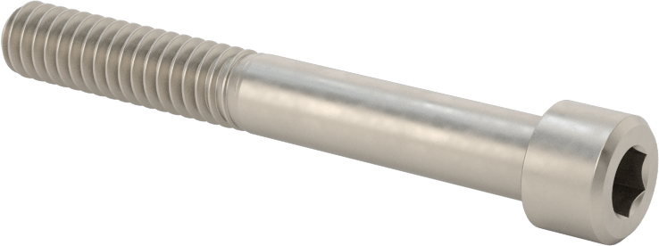 Titanyum Soket Başlı Vida, 1/4"-20 Diş Boyutu, 2" Uzunluk