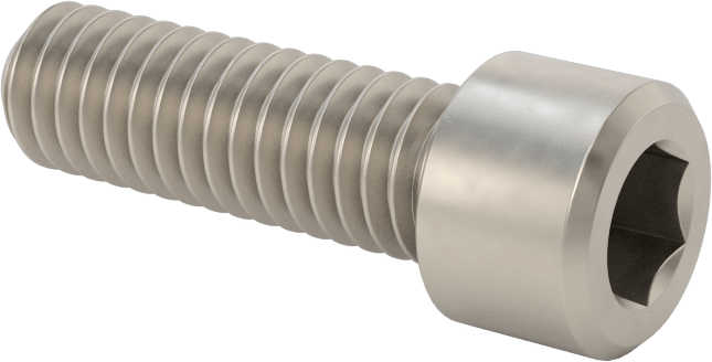 Titanyum Soket Başlı Vida, 5/16"-18 Diş Boyutu, 1" Uzunluk