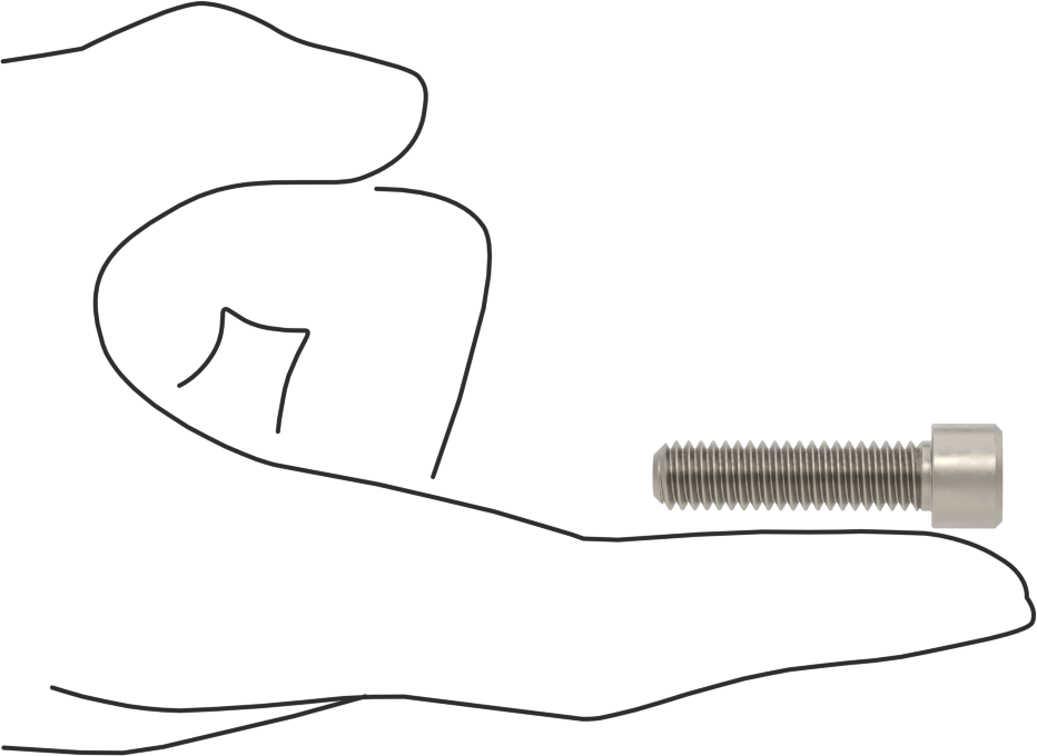 Titanyum Soket Başlı Vida, 5/16"-18 Diş Boyutu, 1-1/4" Uzunluk