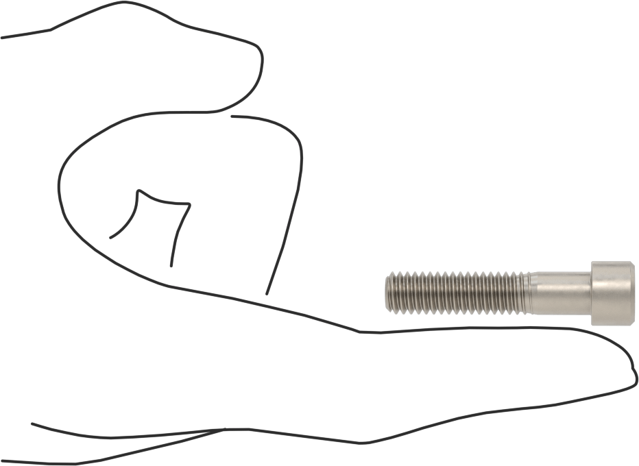 Titanyum Soket Başlı Vida, 5/16"-18 Diş Boyutu, 1-1/2" Uzunluk