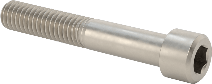 Titanyum Soket Başlı Vida, 5/16"-18 Diş Boyutu, 2" Uzunluk