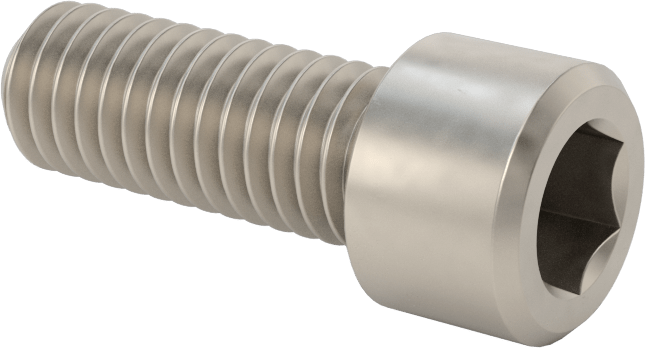 Titanyum Soket Başlı Vida, 3/8"-16 Diş Boyutu, 1" Uzunluk