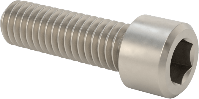 Titanyum Soket Başlı Vida, 3/8"-16 Diş Boyutu, 1-1/4" Uzunluk