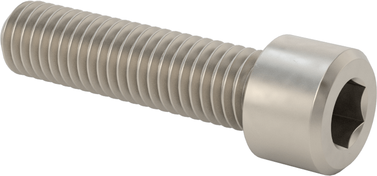 Titanyum Soket Başlı Vida, 1/2"-13 Diş Boyutu, 2" Uzunluk