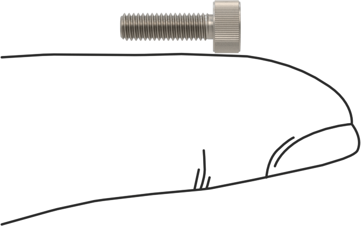 Titanyum Soket Başlı Vida, M3 x 0,50 mm Dişli Boyutu, 10 mm Uzunluk