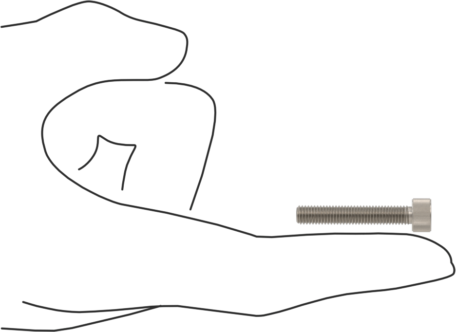 Titanyum Soket Başlı Vida, M5 x 0,80 mm Diş Boyutu, 30 mm Uzunluk