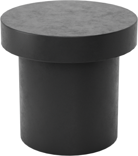 İtme Tipi Tamponlar, 3/8" İç Çap için, 3/8" Mil Yüksekliği, 1/2" OD, SBR Kauçuk