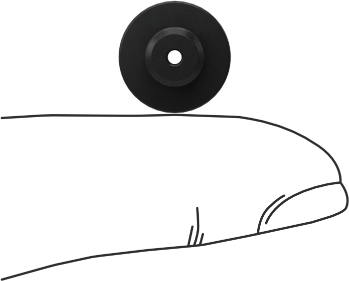 1/4" İç Çap için SBR İçi Boş Takmalı Tamponlar, 1/2" OD