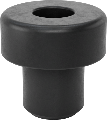 İtme Tipi Tamponlar, 3/8" İç Çap için, 3/8" Mil Yüksekliği, 5/8" OD, Buna-N Kauçuk