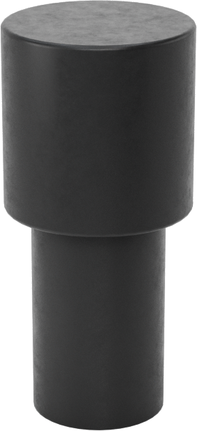 İtme Tipi Tamponlar, 5/16" İç Çap için, 1/2" Sap Yüksekliği, 7/16" OD, EPDM Kauçuk
