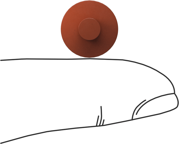 İtme Tipi Tamponlar, 3/16" İç Çap için, 7/32" Gövde Yüksekliği, 1/2" OD, Silikon
