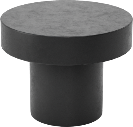 İtme Tipi Tamponlar, 1/4" İç Çap için, 1/4" Gövde Yüksekliği, 7/16" OD, EPDM Kauçuk