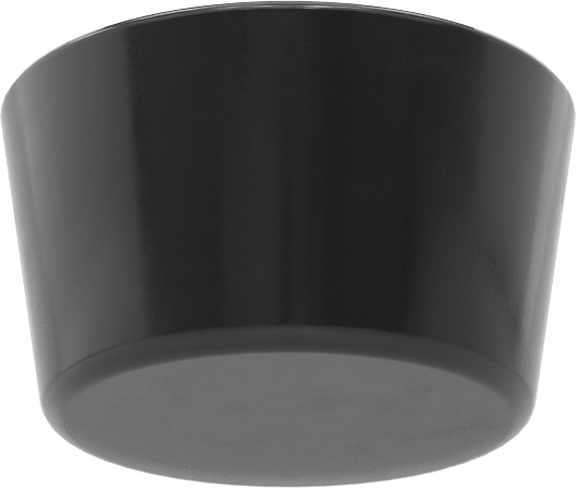 SBR Kauçuk Konik Tapa, Anma Ölçüsü 9, 1-33/64“ ila 1-23/32” iç çap için, Delik Olmadan