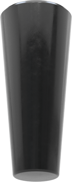 SBR Kauçuk Konik Tapa, Anma Ölçüsü D, 1/4“ ila 27/64” İç Çap için, Delik Olmadan