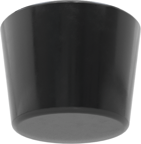 SBR Kauçuk Konik Tapa, Anma Ölçüsü 6,5, 1-7/64“ ila 1-19/64” İç Çap, Delik Olmadan