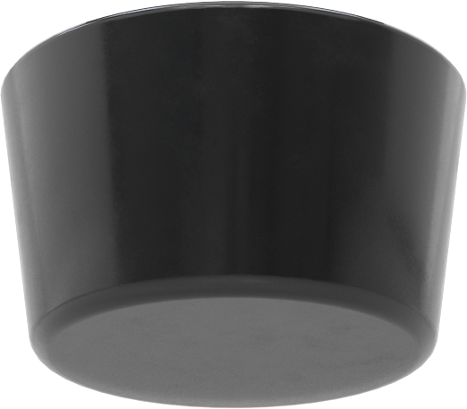 SBR Kauçuk Konik Tapa, Anma Ölçüsü 8,5, 1-29/64“ ila 1-5/8” İç Çap, Delik Olmadan