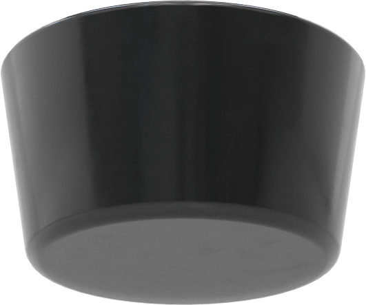 SBR Kauçuk Konik Tapa, Anma Ölçüsü 9,5, 1-35/64“ ila 1-3/4” İç Çap için, Delik Olmadan
