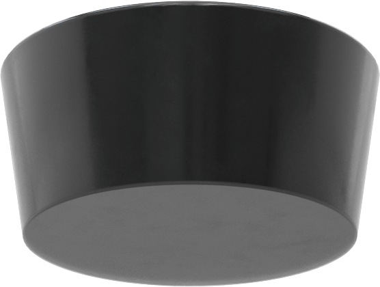SBR Kauçuk Konik Tapa, Anma Ölçüsü 11, 1-59/64“ ila 2-5/32” İç Çap için, Delik Olmadan