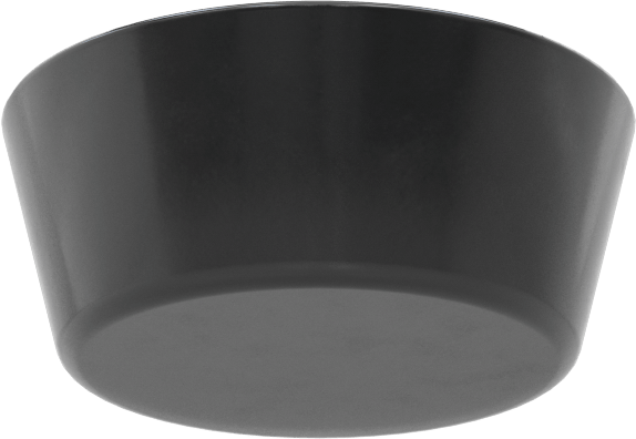SBR Kauçuk Konik Tapa, Anma Ölçüsü 11,5, 2-1/64“ ila 2-13/32” İç Çap için, Delik Olmadan
