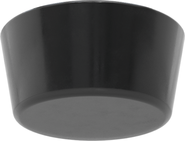 SBR Kauçuk Konik Tapa, Anma Ölçüsü 13,5, 2-31/64“ ila 2-7/8” İç Çap için, Delik Olmadan