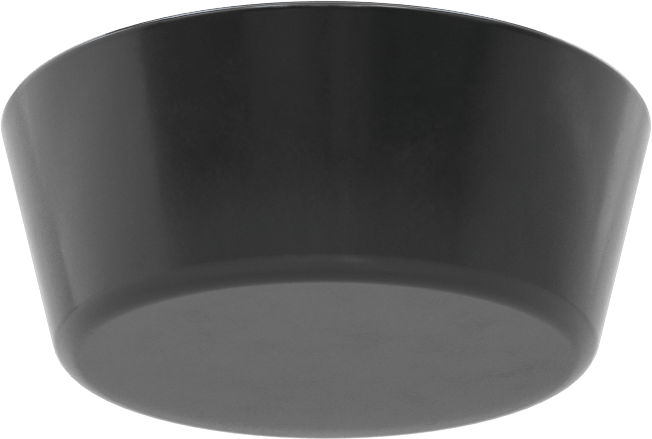 SBR Kauçuk Konik Tapa, Anma Ölçüsü 15, 3-11/32“ ila 3-15/16” İç Çap için, Delik Olmadan