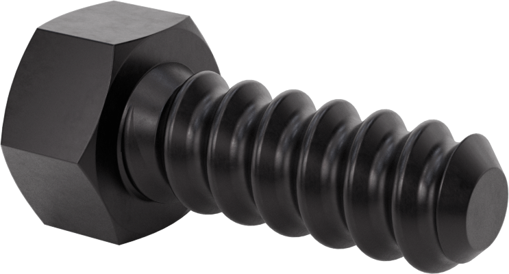 Sarmal Dişli Altıgen Başlı Vida, 3/4"-4-1/2 Diş Boyutu, 2" Uzunluk