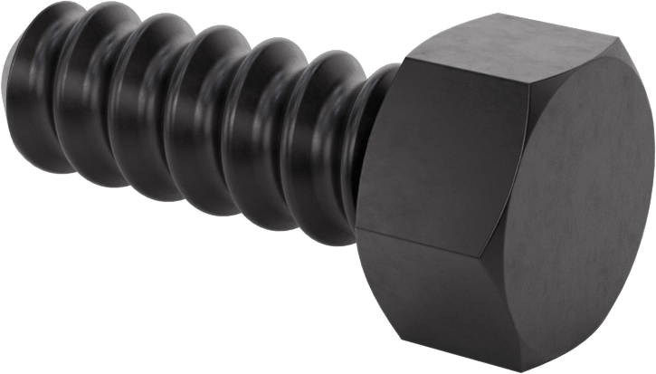 Sarmal Dişli Altıgen Başlı Vida, 3/4"-4-1/2 Diş Boyutu, 2" Uzunluk