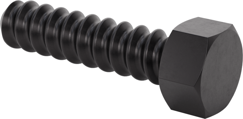 Sarmal Dişli Altıgen Başlı Vida, 3/4"-4-1/2 Diş Boyutu, 3" Uzunluk