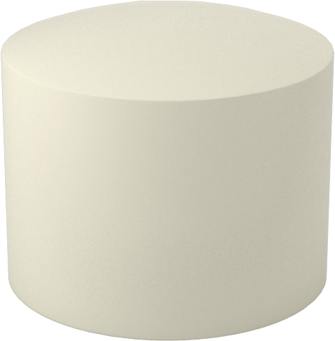 Güçlendirilmiş Dişli Tampon, Yağa Dayanıklı Buna-N, 1/4"-20 Dişli Delik, Durometre 70A