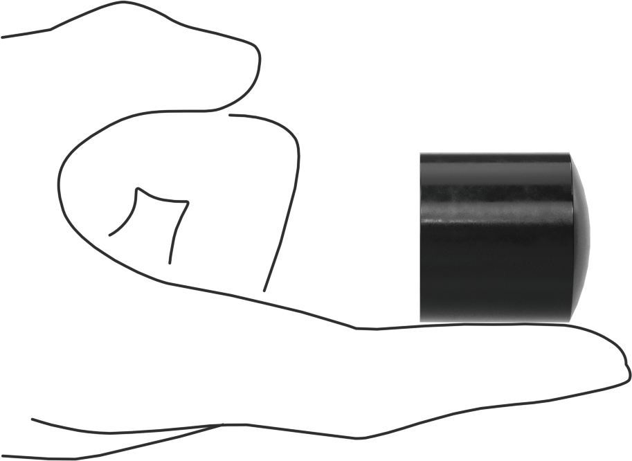 Güçlendirilmiş Dişli Tampon, Poliüretan, 1/2“ Derinlikli 3/8”-16 Dişli Delik, Durometer 95A