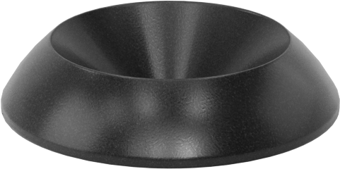 Naylon Son İşlem Pul, Yuvarlak Yüzey, M6 Vida Boyutu için, 6.4 mm ID, 22 mm OD