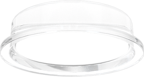 Yapışkan Sırtlı Poliüretan Kauçuk Tamponlar, 1/2" OD, 3/16" Yükseklik, Durometer 50A, Şeffaf