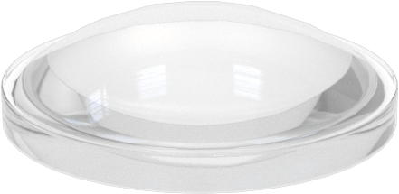 Yapışkan Sırtlı Poliüretan Kauçuk Tamponlar, 5/16" OD, 3/32" Yükseklik, Durometer 50A, Şeffaf