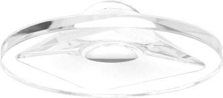 Yapışkan Sırtlı Poliüretan Kauçuk Tamponlar, 1/2" OD, 5/32" Yükseklik, Durometer 50A, Şeffaf