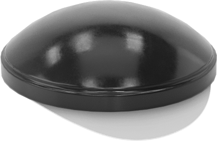 Yapışkan Sırtlı Poliüretan Kauçuk Tamponlar, 3/8" OD, 1/8" Yüksek, Durometre 65A, Kubbe