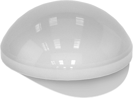 Yapışkan Sırtlı Poliüretan Kauçuk Tamponlar, 3/8" OD, 5/32" Yükseklik, Durometer 50A, Şeffaf