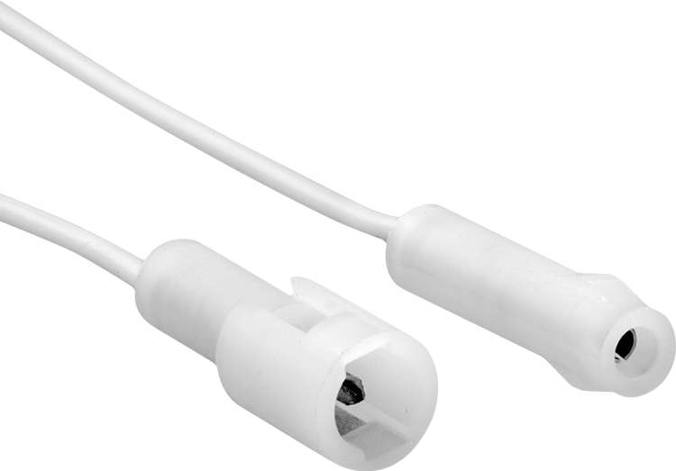 Kompakt Push-In Kontrol/Güç Konektör Seti, 6" Kablo Uçlu Fiş x Soket, Molex Standart .062", 1 Kutuplus