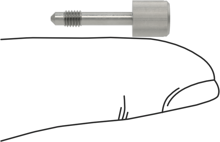 Başparmak Vidalı Başlı Sabit Panel Vidası, M3 x 0,5 mm Diş Boyutu, 14,5 mm Uzunluk