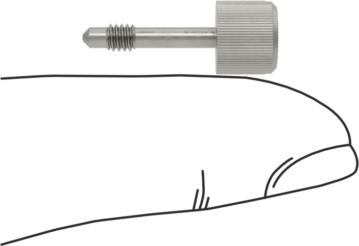 Başparmak Vidalı Başlı Sabit Panel Vidası, M3,5 x 0,6 mm Diş Boyutu, 11mm Uzunluk