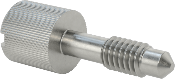 Başparmak Vidalı Başlı Sabit Panel Vidası, M4 x 0,7 mm Diş Boyutu, 14,5 mm Uzunluk