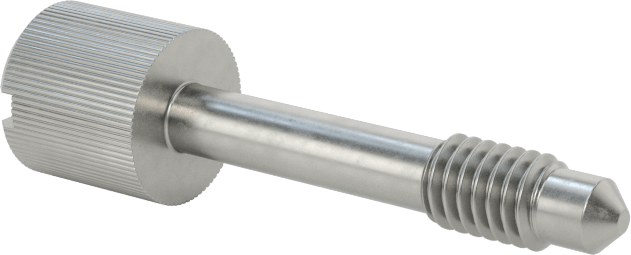 Başparmak Vidalı Başlı Sabit Panel Vidası, M4 x 0,7 mm Diş Boyutu, 22 mm Uzunluk