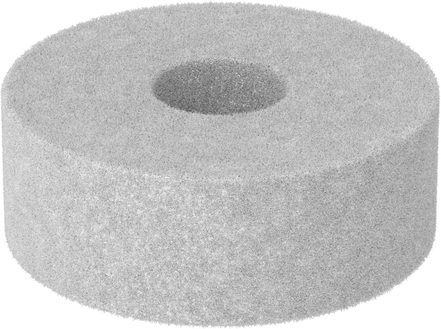 Yün Keçe Yastıklama Pul, 1/4" Vida Boyutu için, 0.25" ID, 0.75" OD