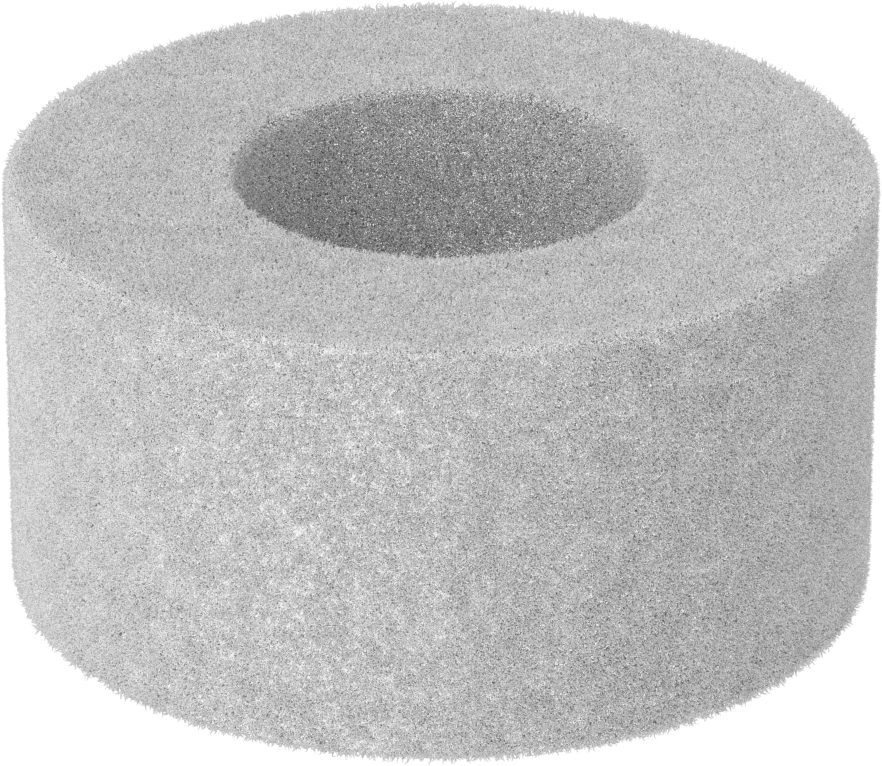 Yün Keçe Yastıklama Pul, 1/4" Vida Boyutu için, 0.250" ID, 0.500" OD