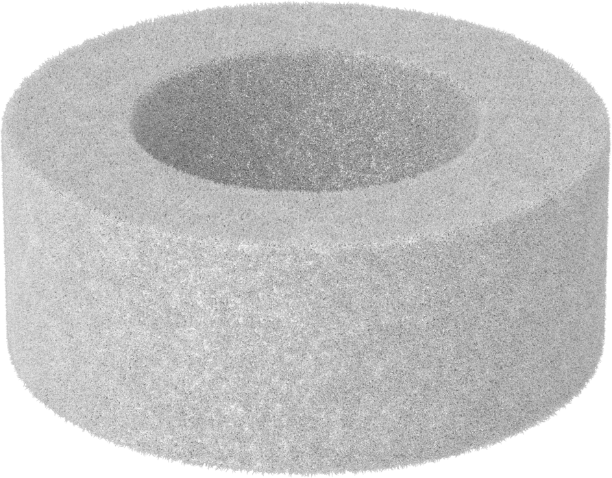 Yün Keçe Yastıklama Pul, 3/8" Vida Boyutu için, 0.375" ID, 0.625" OD