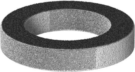 Aşınmaya Dayanıklı Deri Yastıklama Pulları, 5/8" Vida Boyutu için, 0.625" ID, 0.938" OD